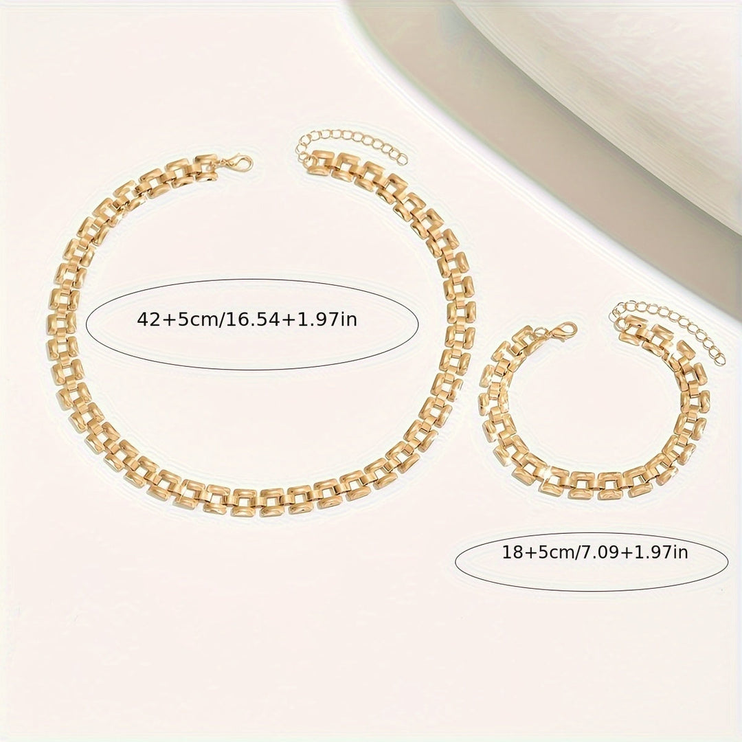 SPRING &amp; SUMMER NECKLACE SET – POLISHED METAL FINISH