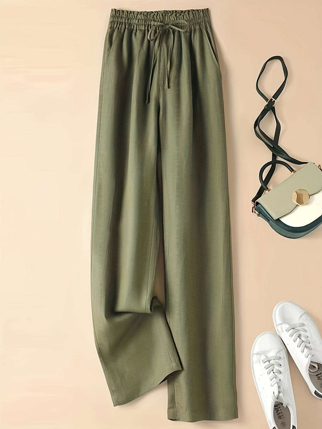 COLETTE | WIDE LEG DRAWSTRING TROUSERS