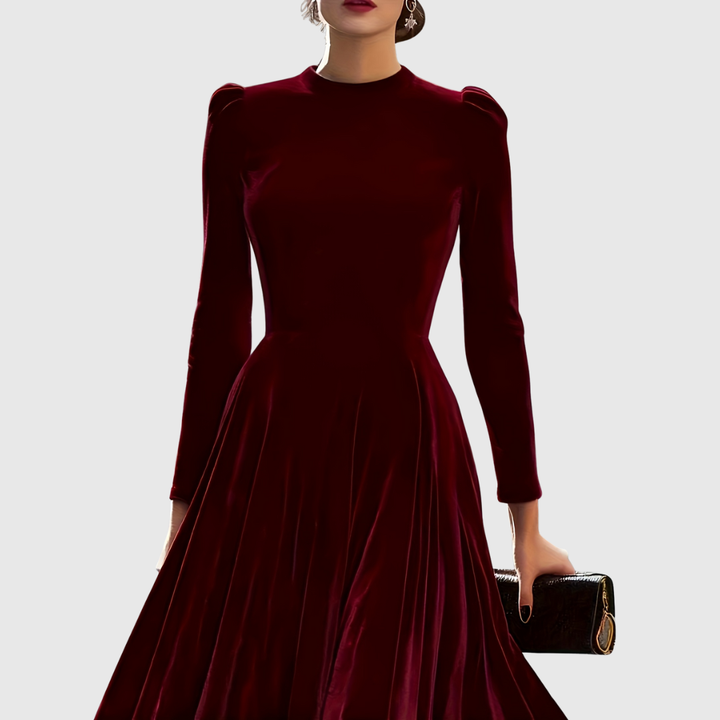 SOOPIE | ELEGANT NAVY BLUE &amp; BURGUNDY WEDDING DRESS