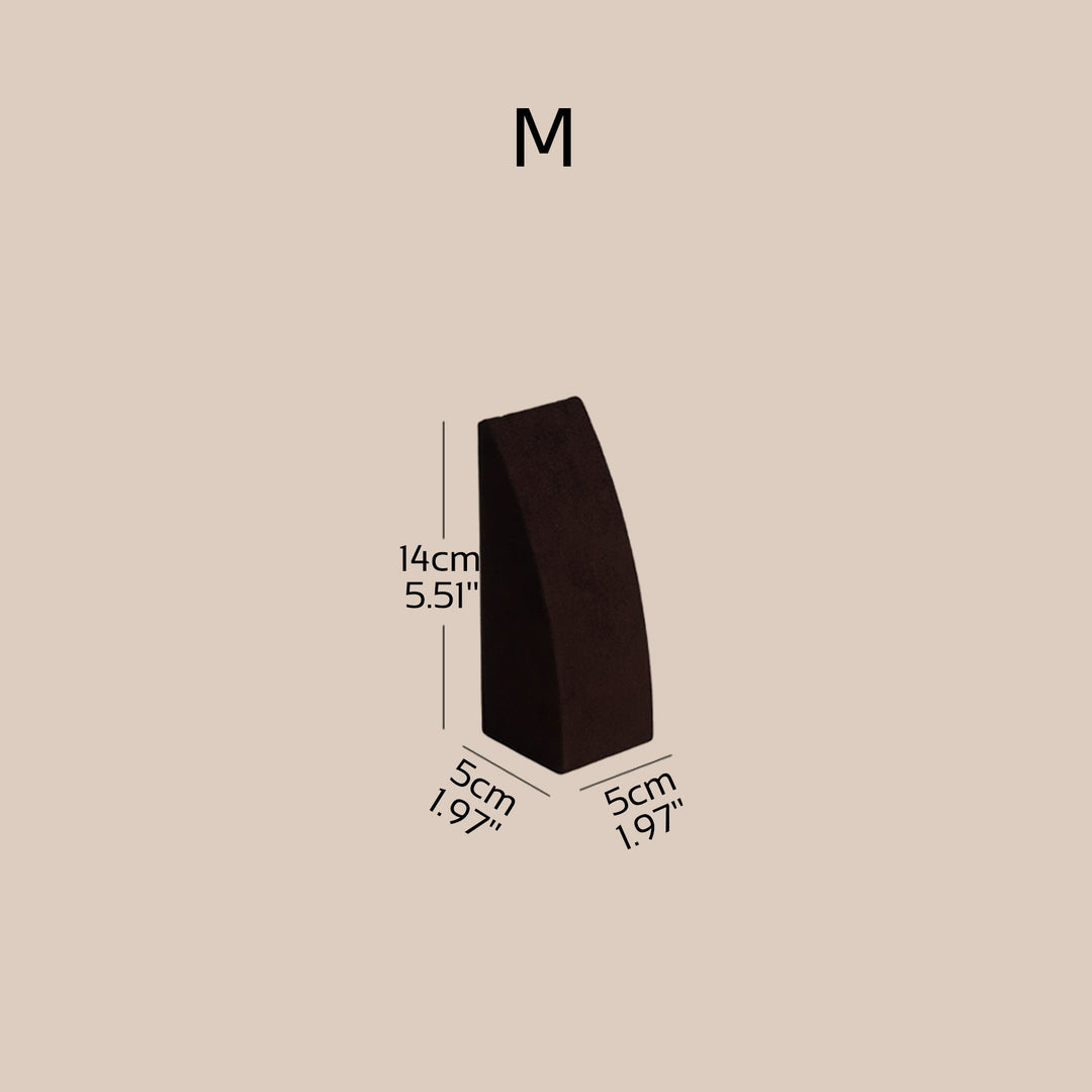 Dune Necklace &amp; Earring Display Stand, Weighted Vegan Suede
