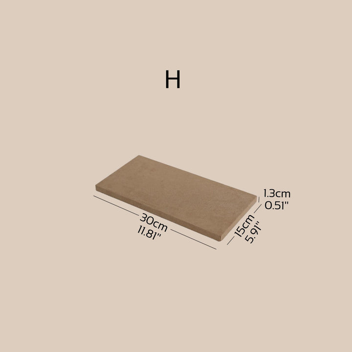 Beige Vegan Suede Jewelry Display Set · 14-Piece