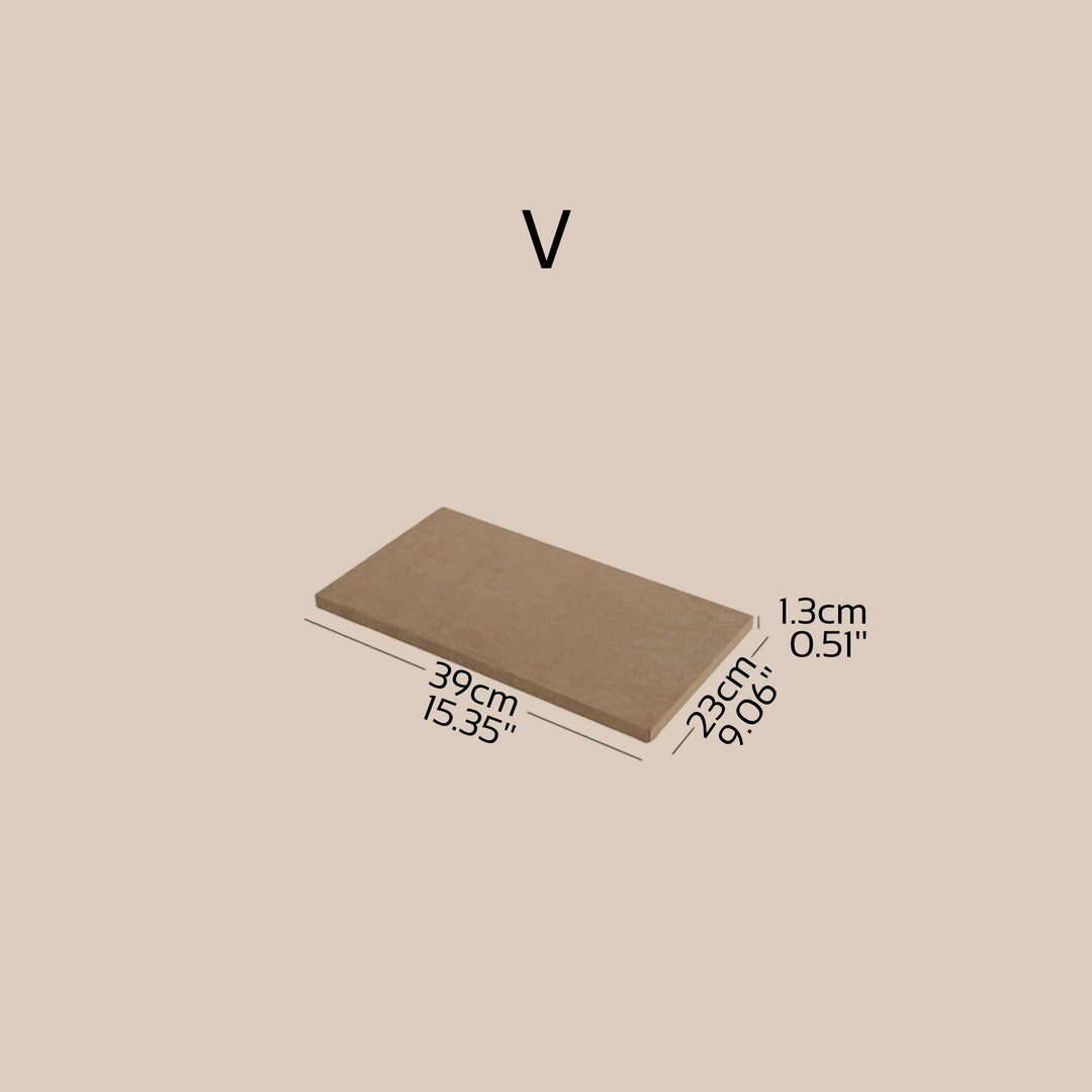 Beige Vegan Suede Jewelry Display 24 PCs Set