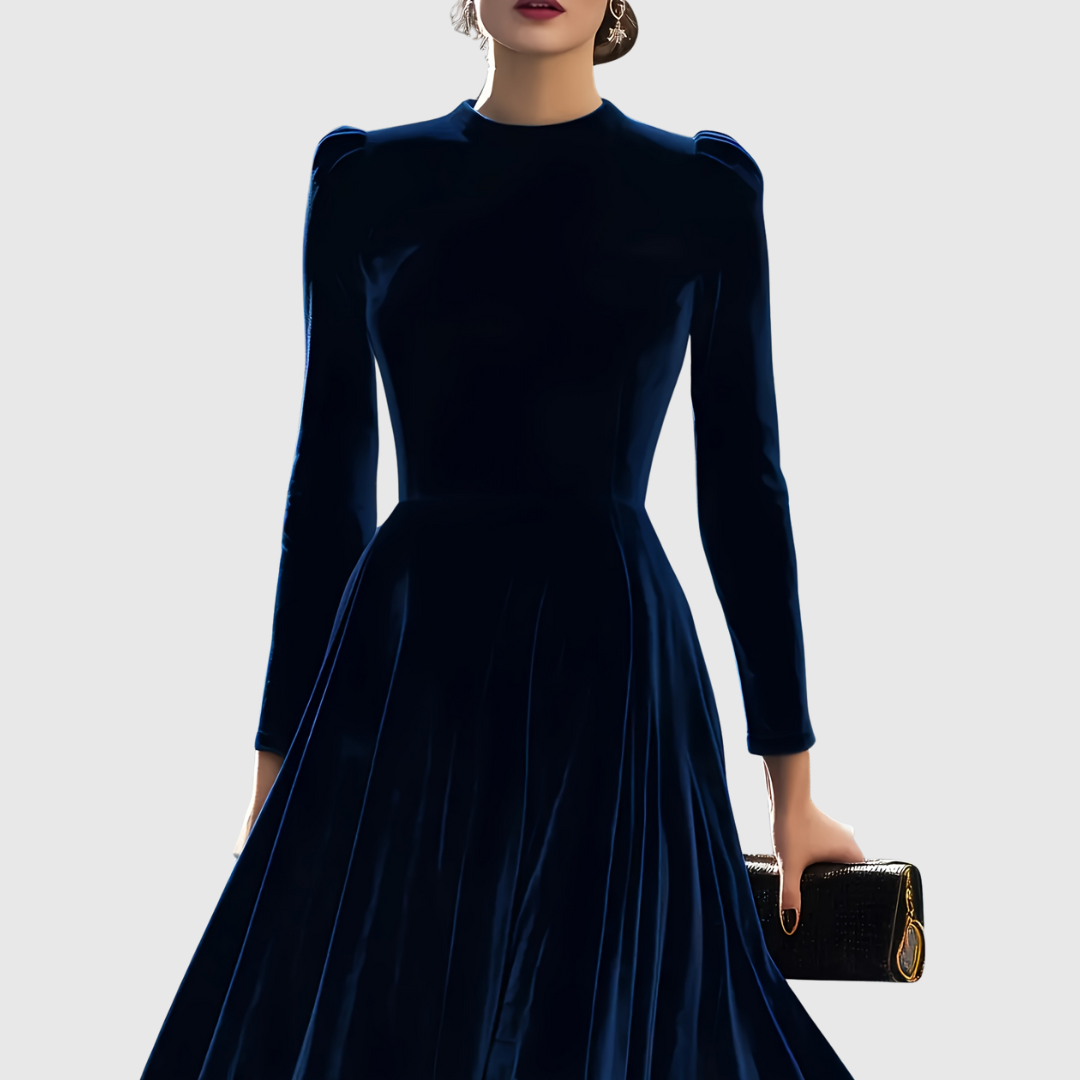 SOOPIE | ELEGANT NAVY BLUE &amp; BURGUNDY WEDDING DRESS