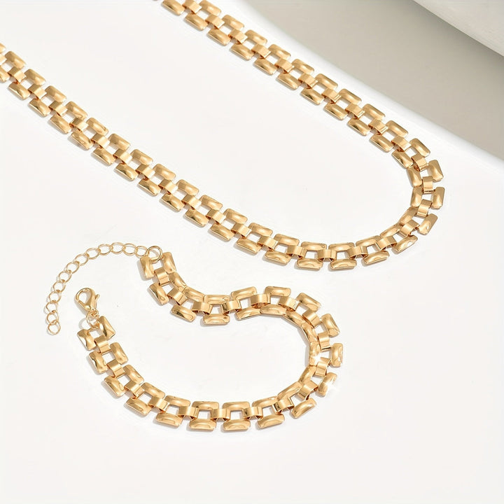 SPRING &amp; SUMMER NECKLACE SET – POLISHED METAL FINISH