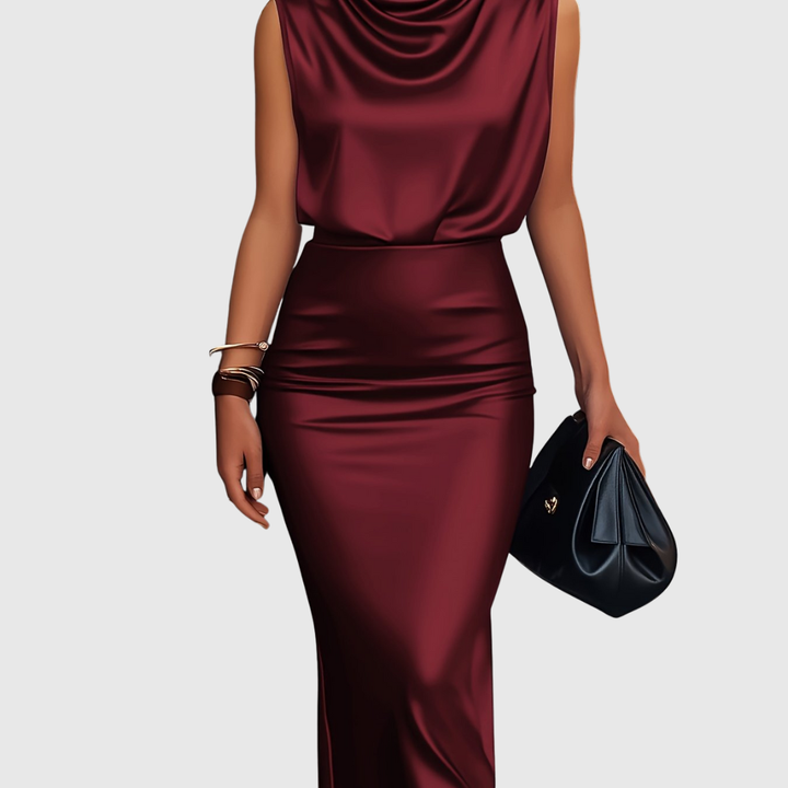 EDEM | SATIN TOP &amp; SKIRT SET
