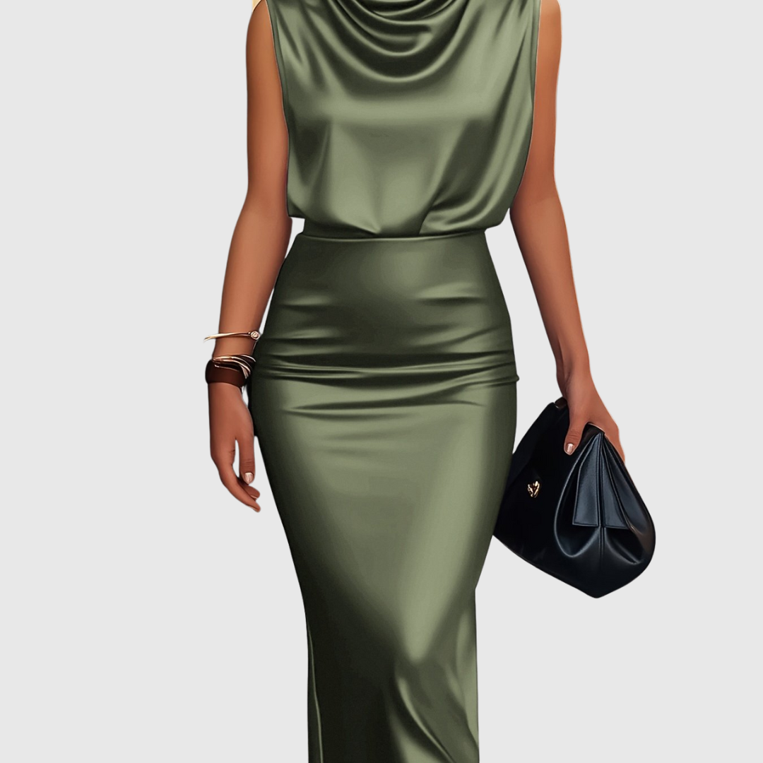 EDEM | SATIN TOP &amp; SKIRT SET
