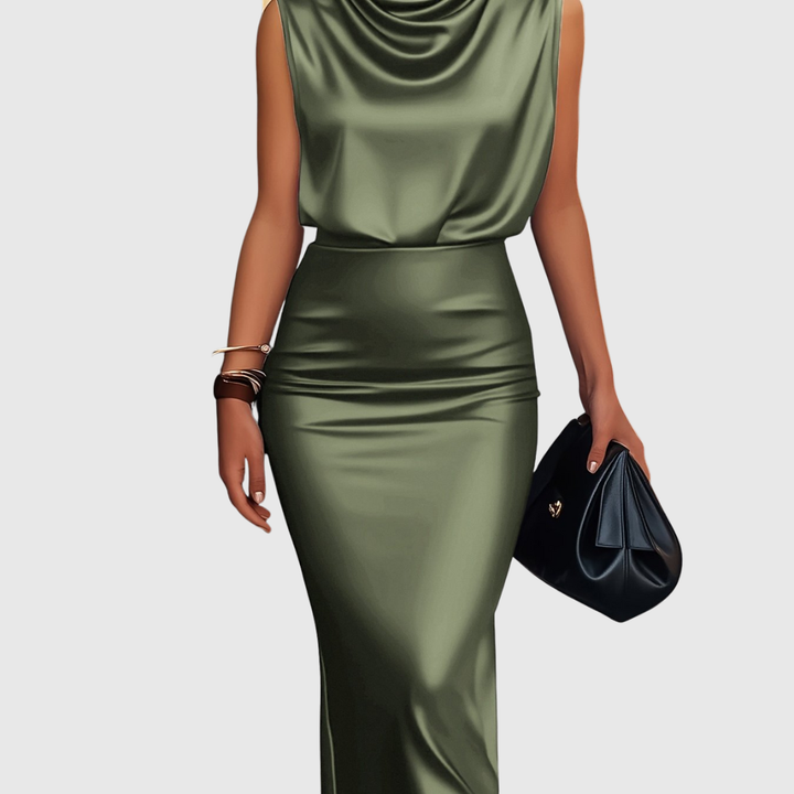 EDEM | SATIN TOP &amp; SKIRT SET