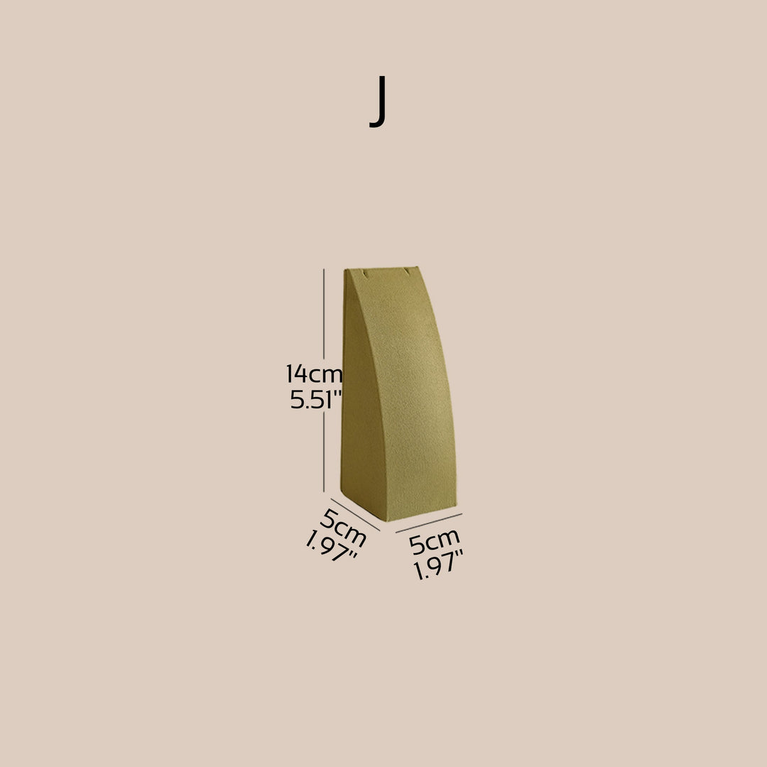 Dune Necklace &amp; Earring Display Stand, Weighted Vegan Suede