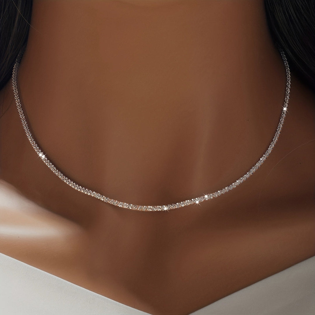 MINIMALIST SHIMMER NECKLACE &amp; BRACELET SET