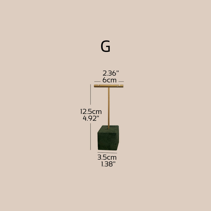 Forest Green Vegan Suede Jewelry Display 24 PCs Set