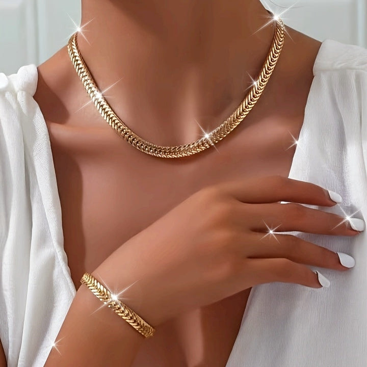 LUXURY FISH TAIL NECKLACE &amp; BRACELET SET