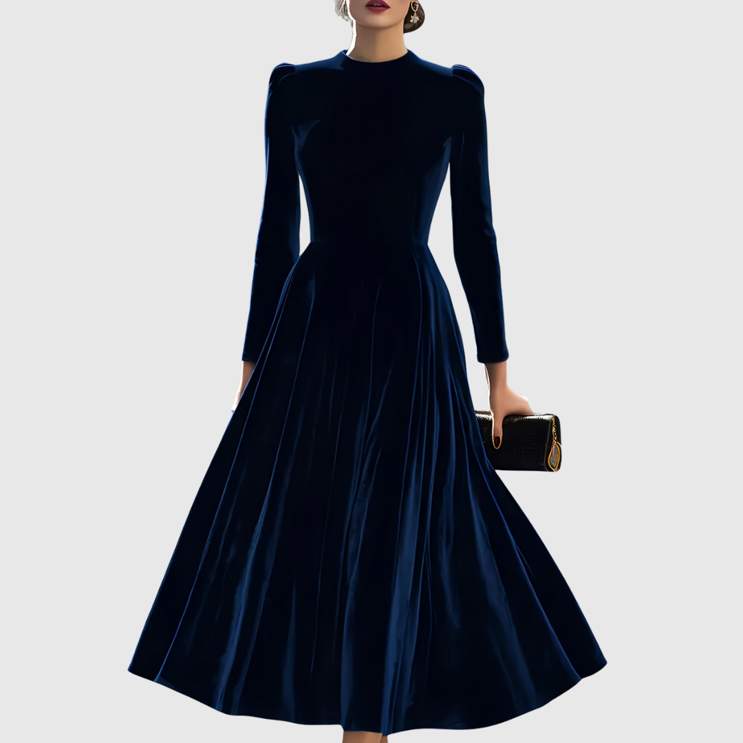 SOOPIE | ELEGANT NAVY BLUE &amp; BURGUNDY WEDDING DRESS