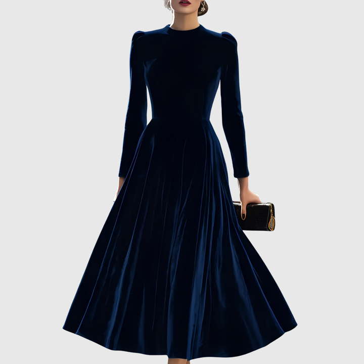 SOOPIE | ELEGANT NAVY BLUE &amp; BURGUNDY WEDDING DRESS