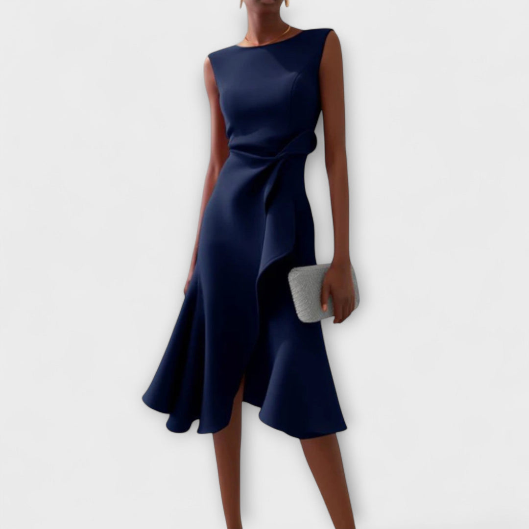 ARIANA | PLEATED MIDI DRESS