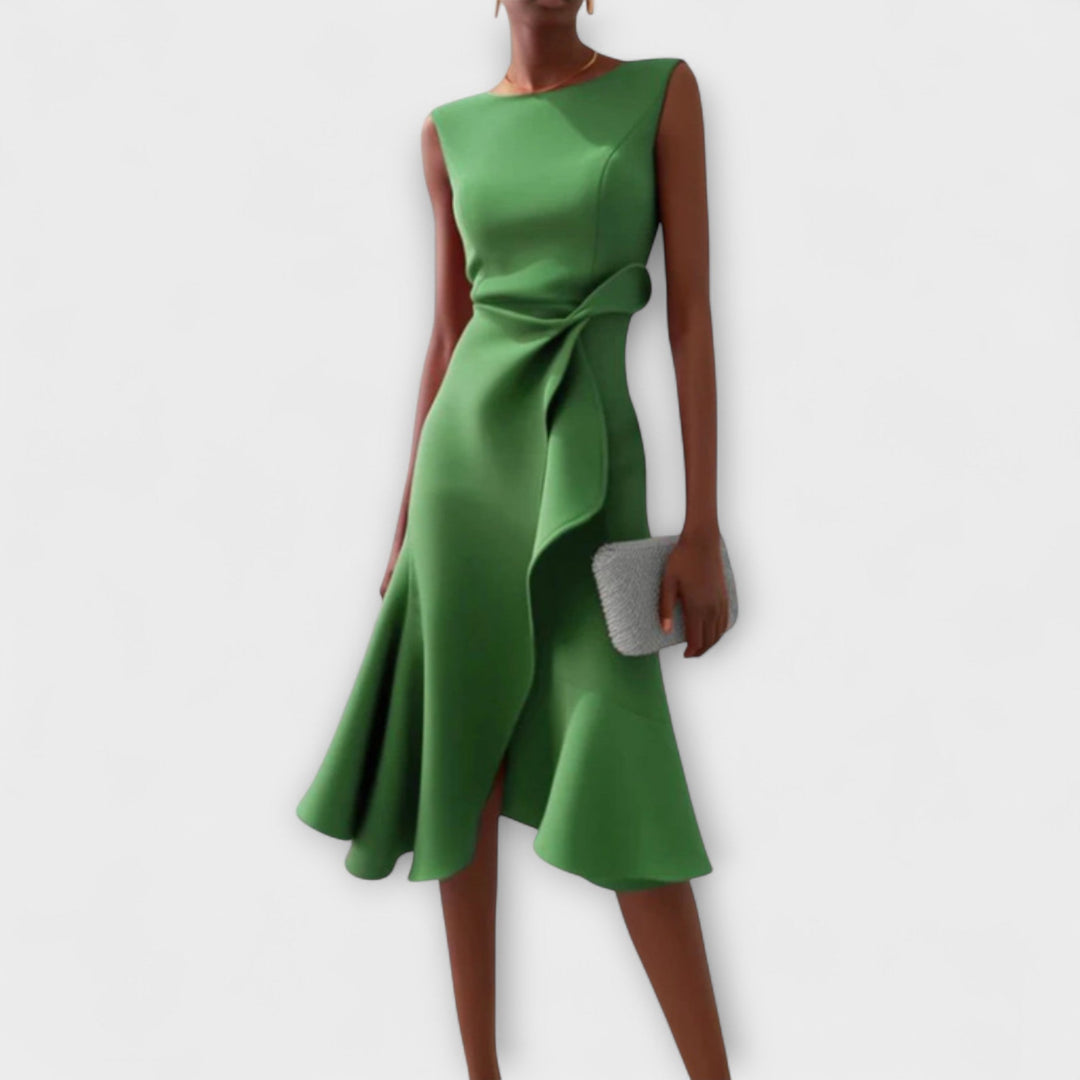 ARIANA | PLEATED MIDI DRESS