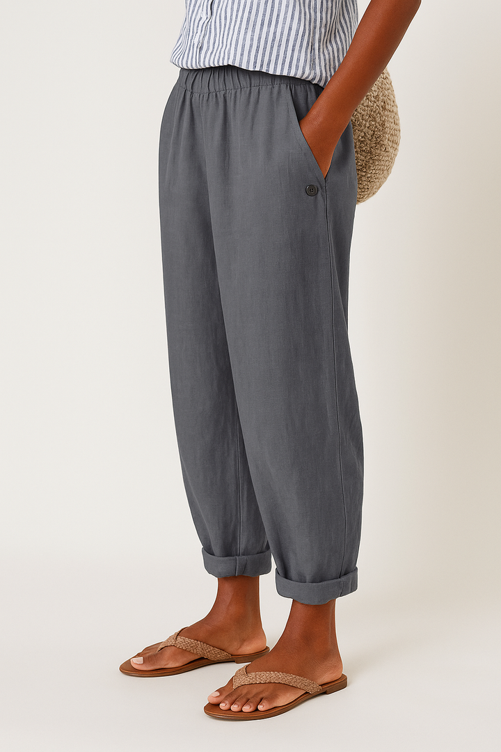 NORAYA | STYLISH PANTS WITH SIDE POCKETS