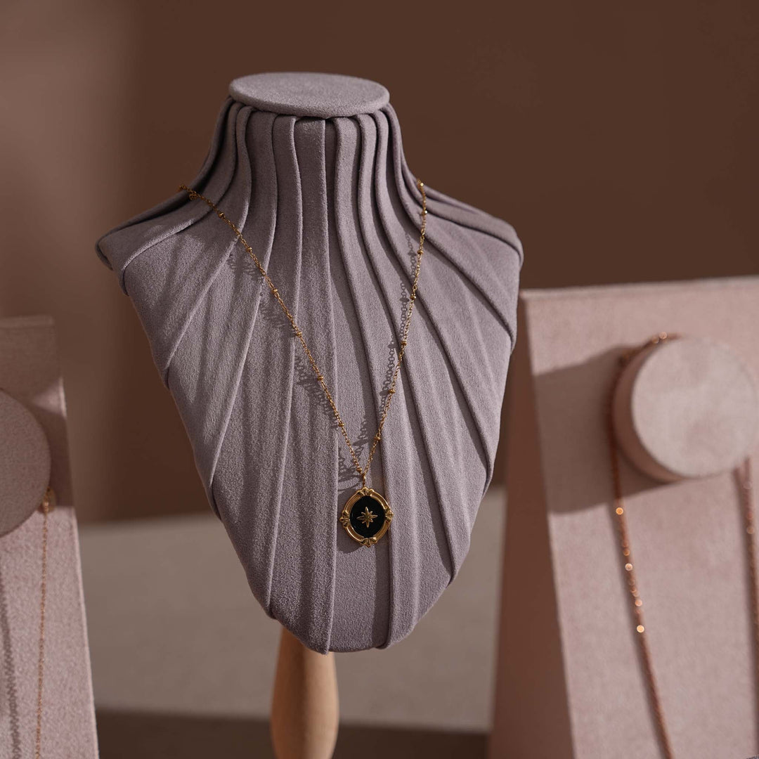 Blush Pink &amp; Lavender Vegan Suede Jewelry Display Set