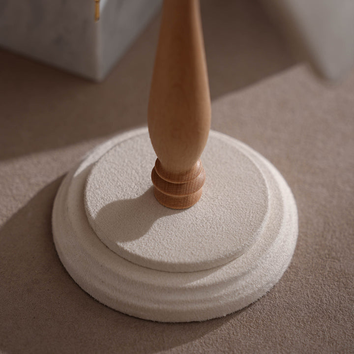 Cream White Vegan Suede Jewelry Display Set