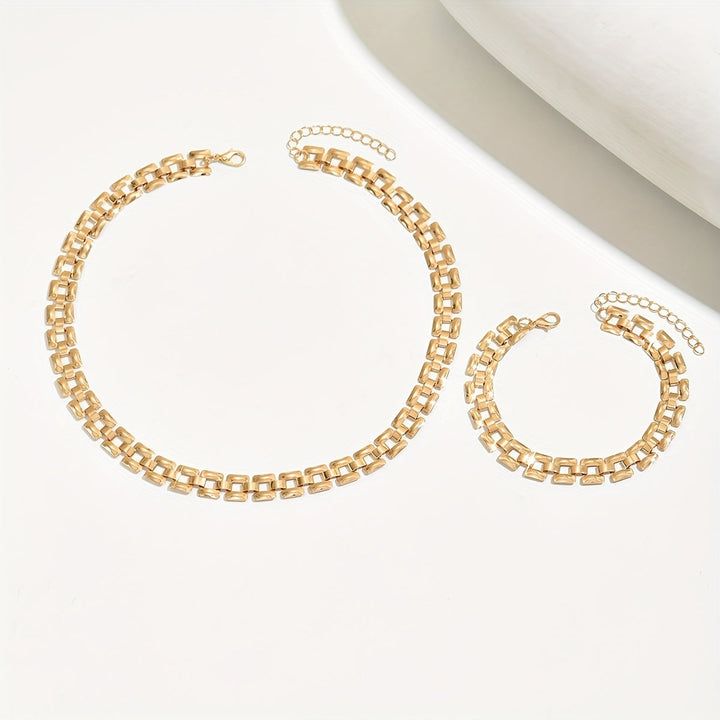 SPRING &amp; SUMMER NECKLACE SET – POLISHED METAL FINISH
