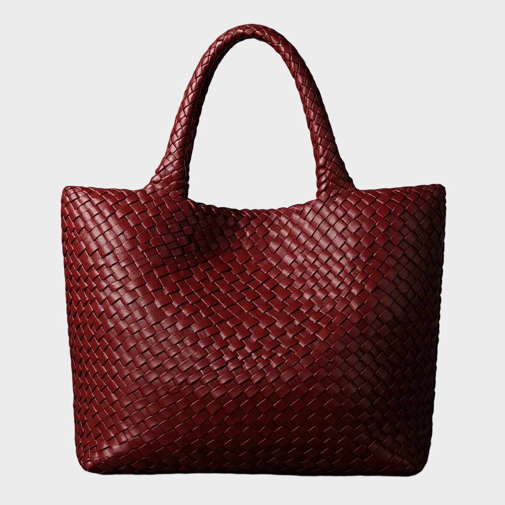 Lana Handwoven Vegan Leather Tote