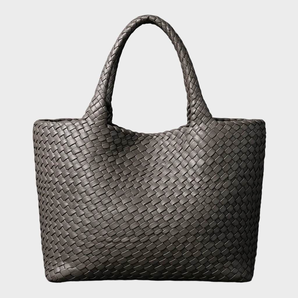 Lana Handwoven Vegan Leather Tote