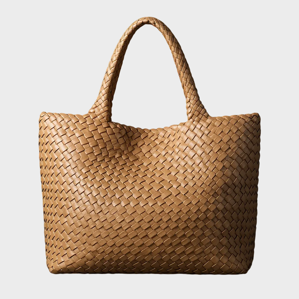Lana Handwoven Vegan Leather Tote