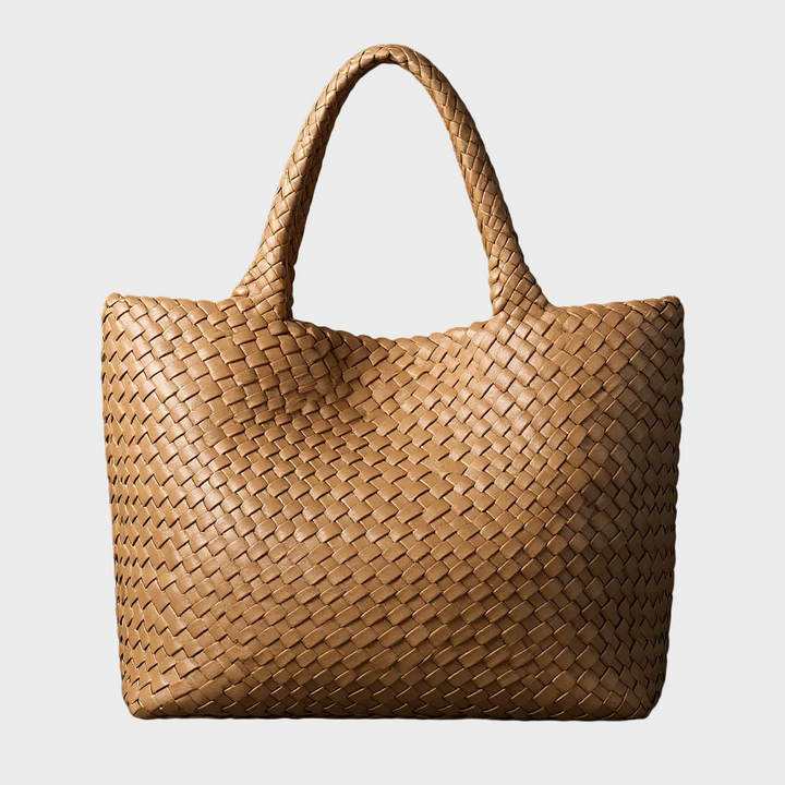 Lana Handwoven Vegan Leather Tote