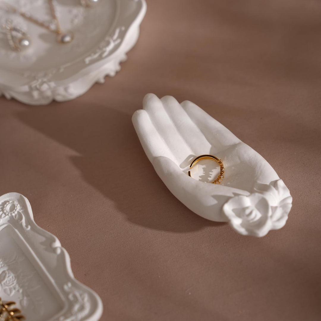 Neoclassical Gypsum Jewelry Holder Set