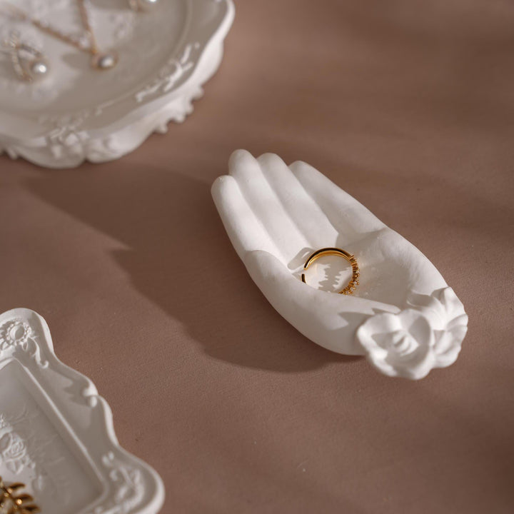 Neoclassical Gypsum Jewelry Holder Set