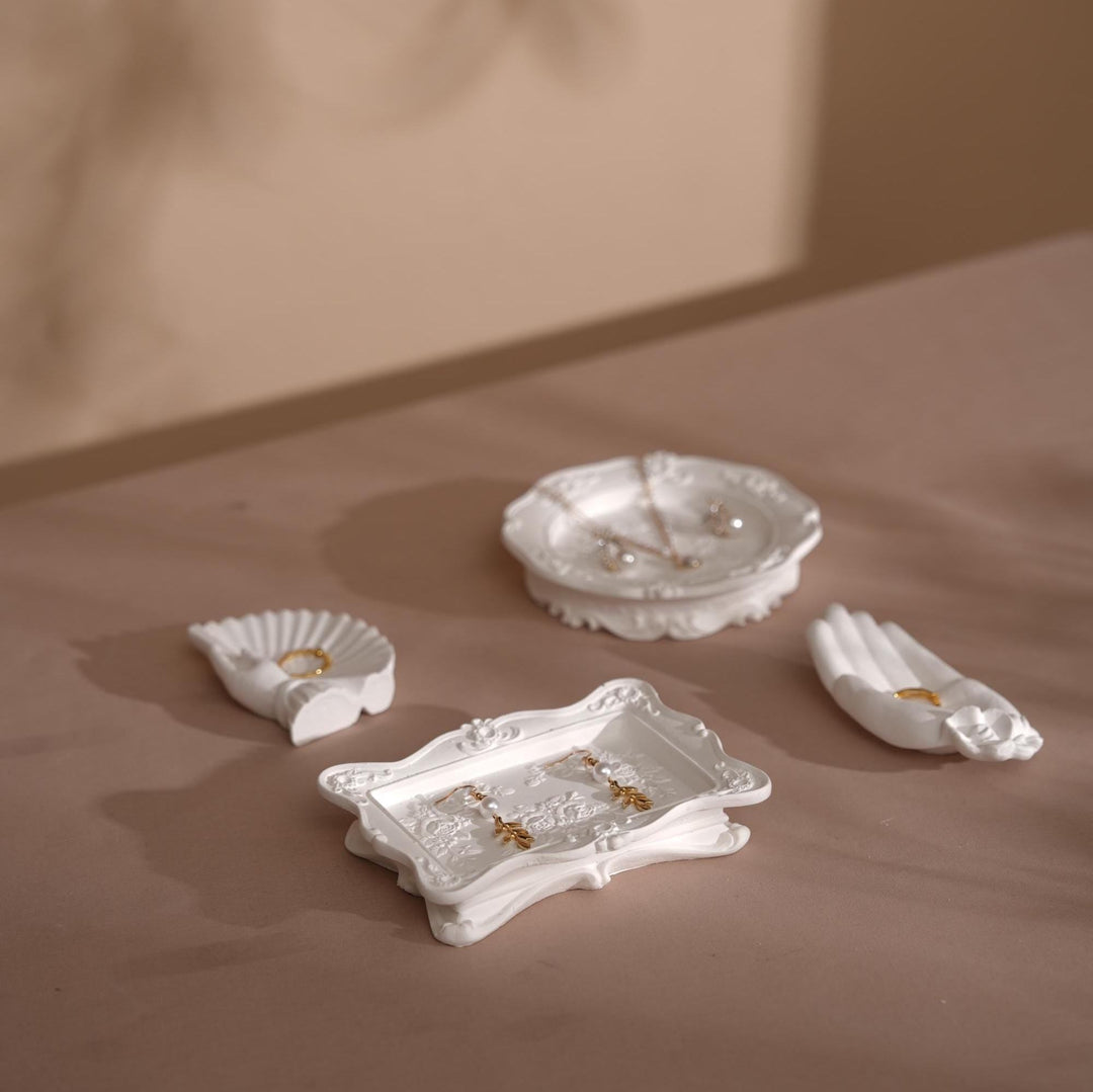 Neoclassical Gypsum Jewelry Holder Set