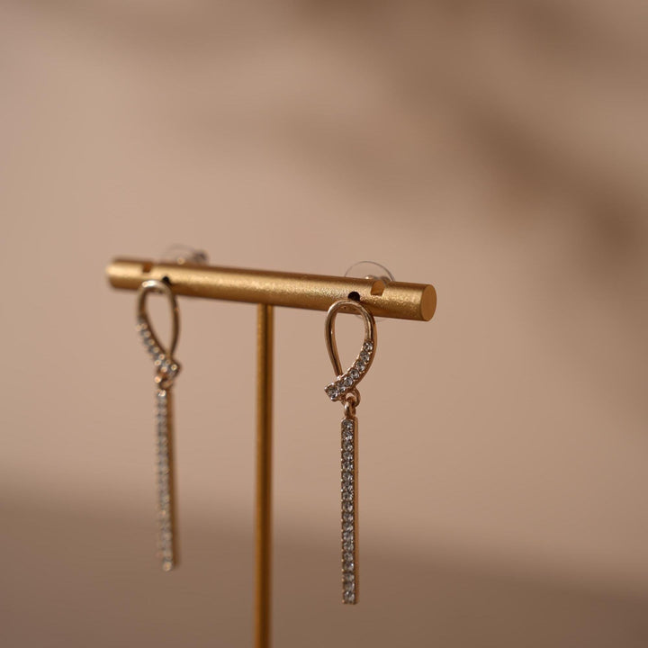 Gold T-Bar Earring Holder