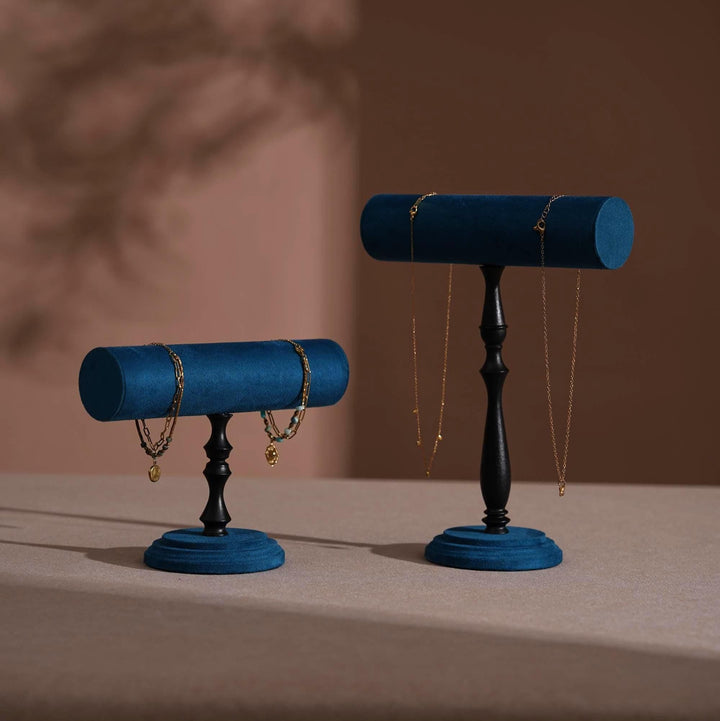 Vegan Suede T-Bar Jewelry Stand | Bracelet &amp; Necklace Display