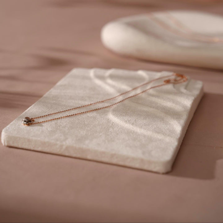 Minimalist Suede Jewelry Trays