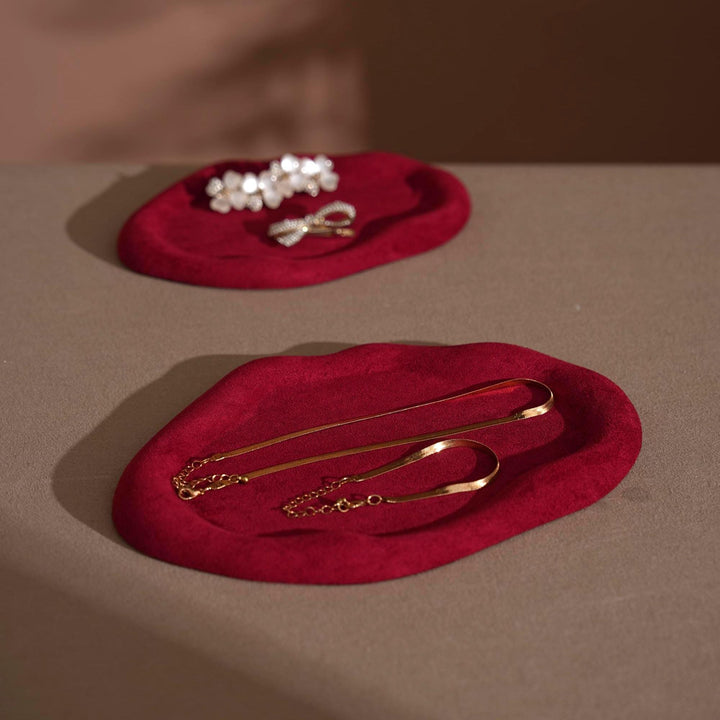 Vegan Suede Jewelry Dish