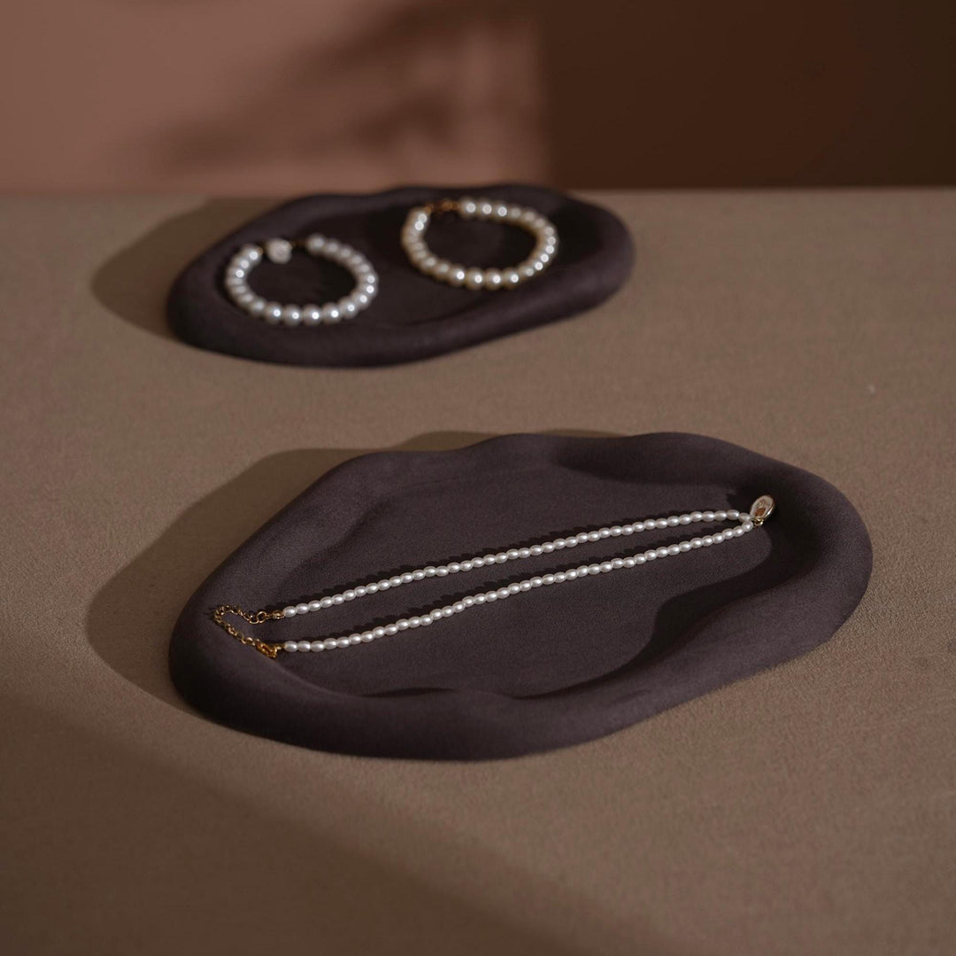 Vegan Suede Jewelry Dish