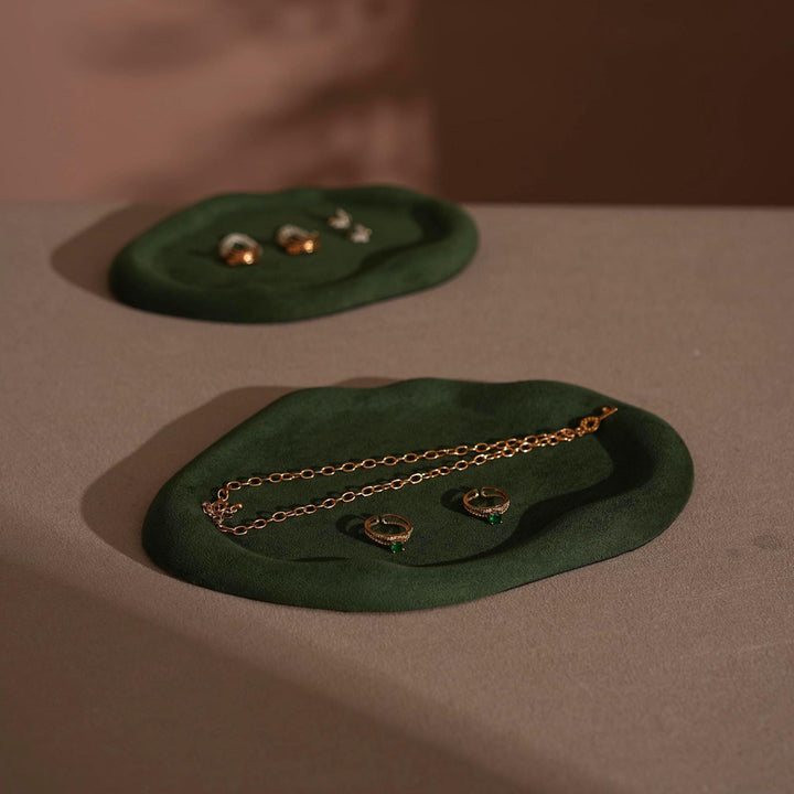 Vegan Suede Jewelry Dish