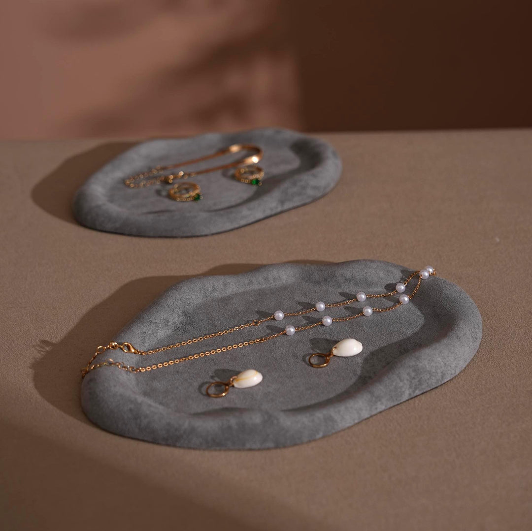 Vegan Suede Jewelry Dish