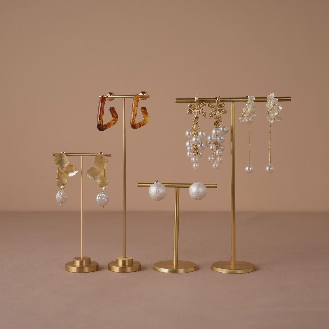 Minimalist Brass Earring Stand | Craft Fair &amp; Boutique Display