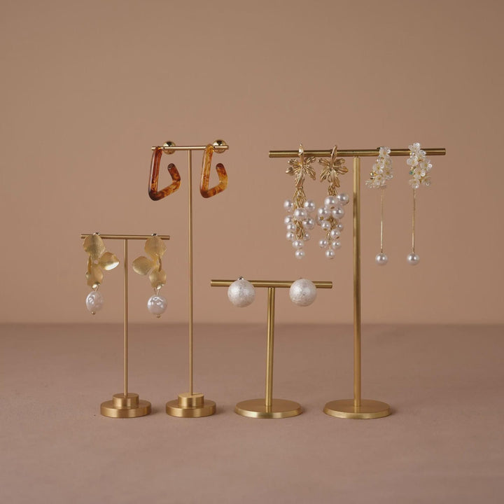 Minimalist Brass Earring Stand | Craft Fair &amp; Boutique Display