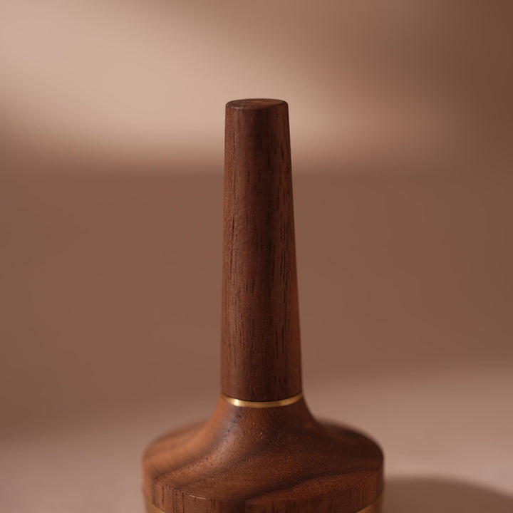 Walnut Brass Ring Holder