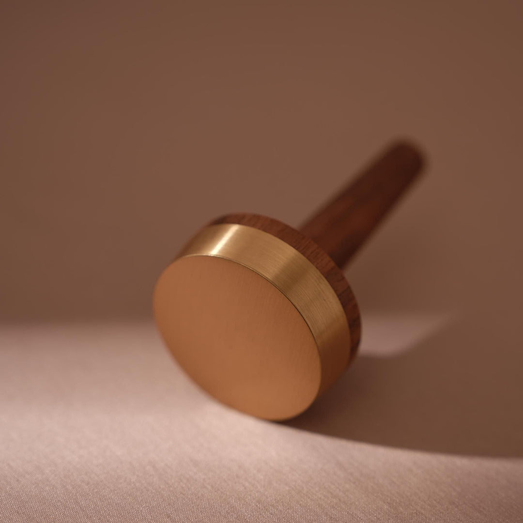 Walnut Brass Ring Holder