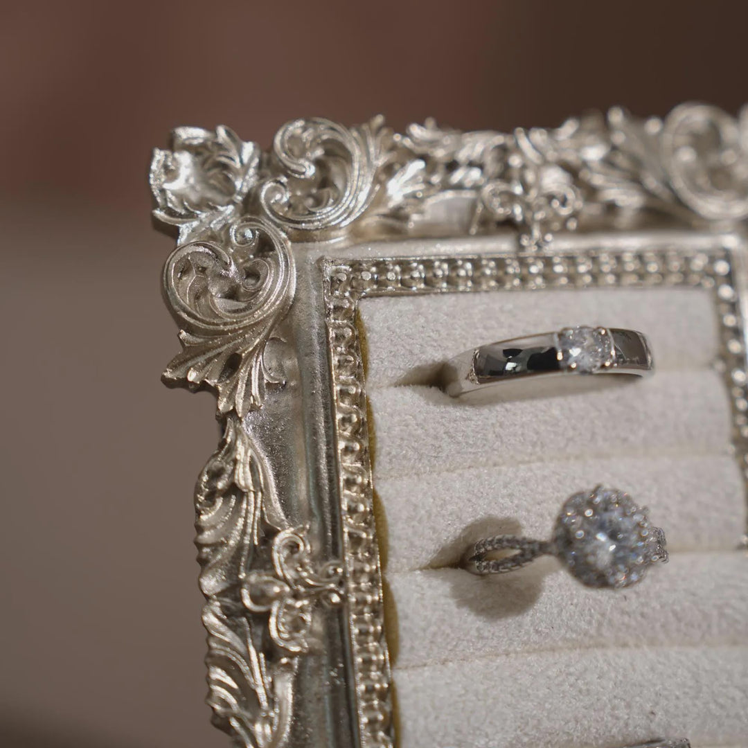 Rococo Silver Flat Lay Prop