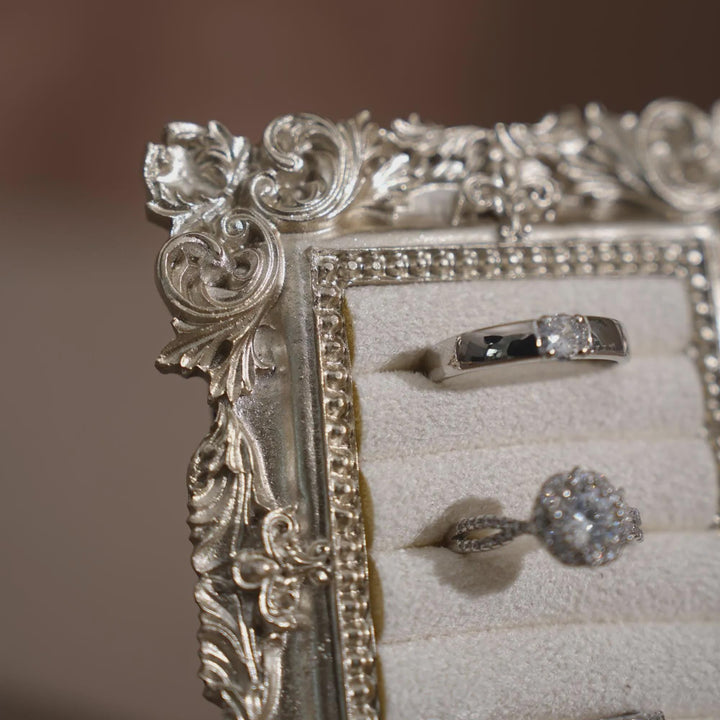 Rococo Silver Flat Lay Prop