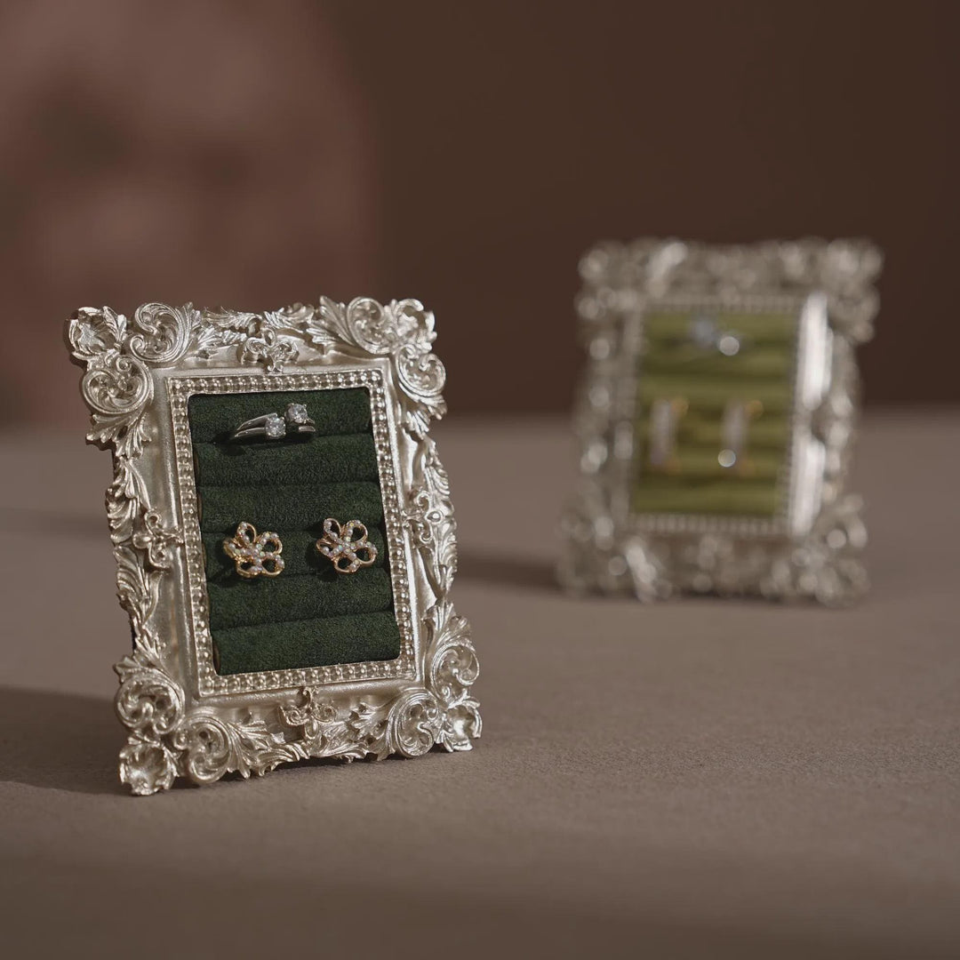 Rococo Silver Flat Lay Prop