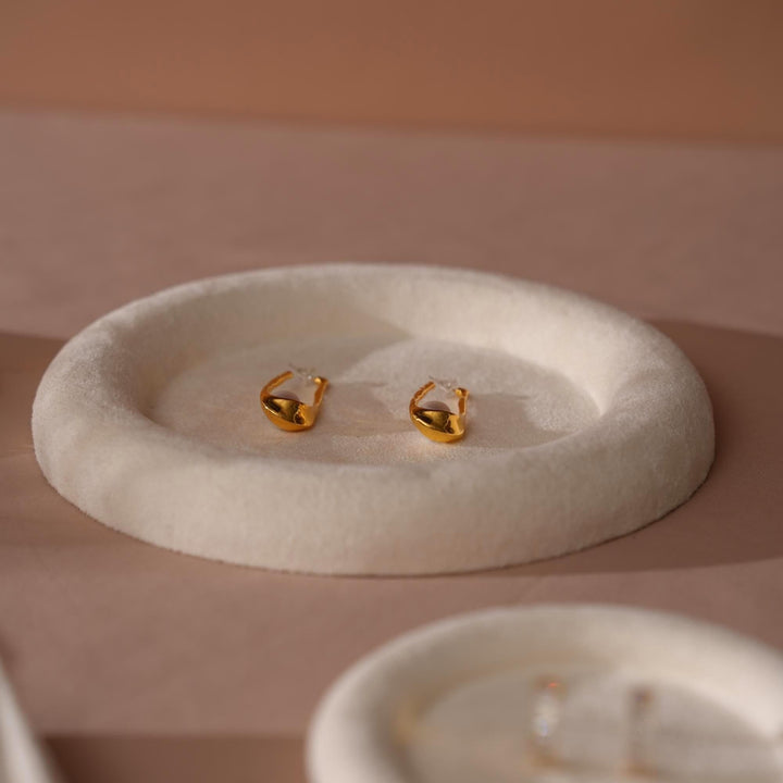Minimalist Suede Jewelry Trays