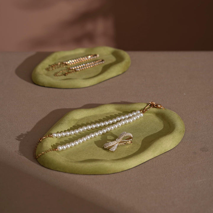 Vegan Suede Jewelry Dish