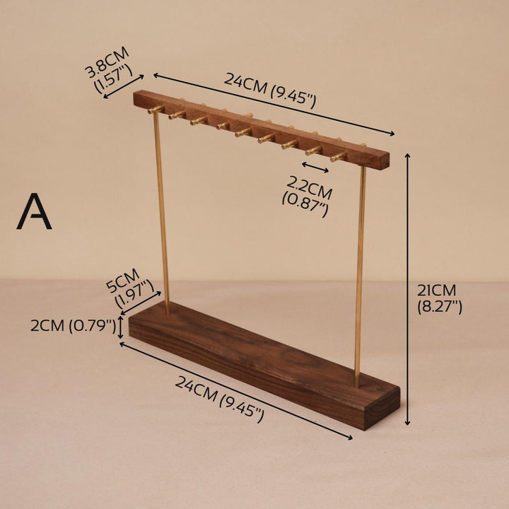 Premium North American Black Walnut Jewelry Display