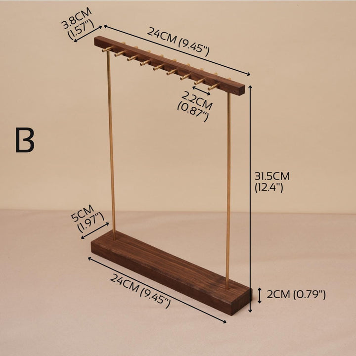Premium North American Black Walnut Jewelry Display