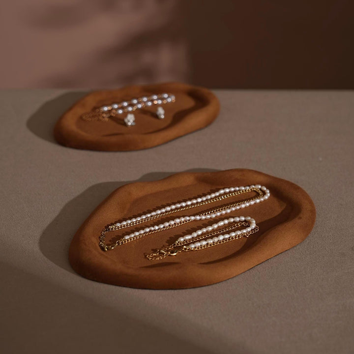 Vegan Suede Jewelry Dish