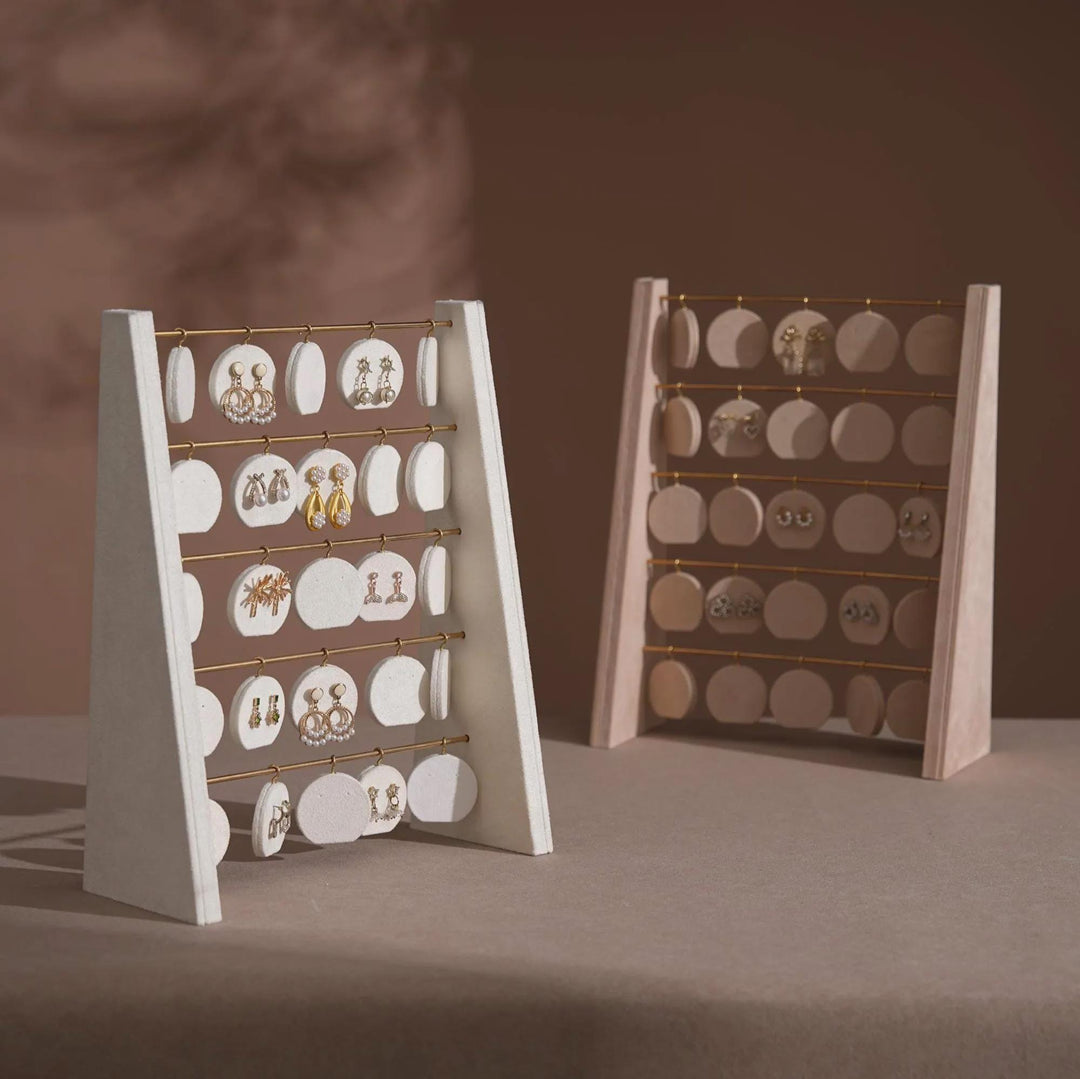 Minimalist Wood Earring Stand - Artisan Jewelry Organizer